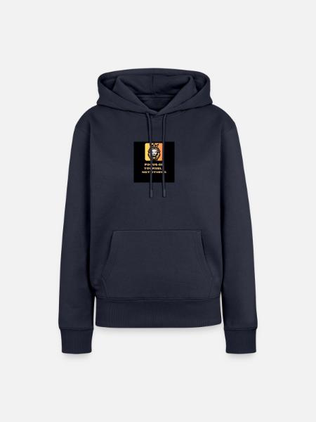 Focus on yourself - Frauen Premium Bio Hoodie - Navy