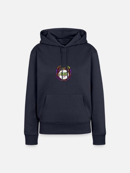 Kreta 2024 Bunt - Frauen Premium Bio Hoodie - Navy