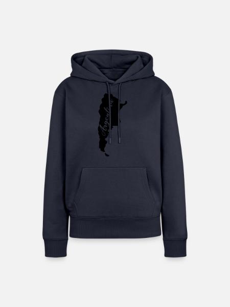 Argentinien Umriss - Frauen Premium Bio Hoodie - Navy
