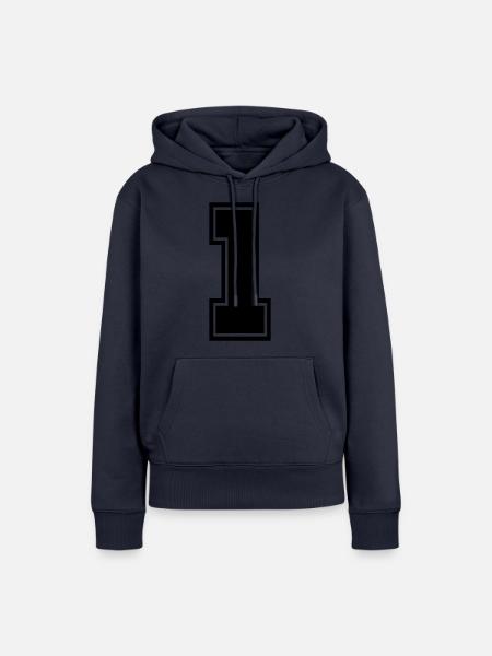 Nummer eins - number one - Frauen Premium Bio Hoodie - Navy