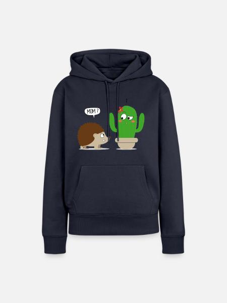 Kaktusmutter - Frauen Premium Bio Hoodie - Navy
