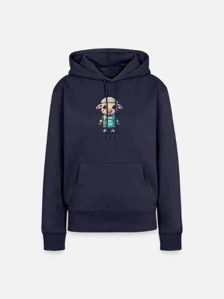 Roboter Schaf - Frauen Premium Bio Hoodie - Navy