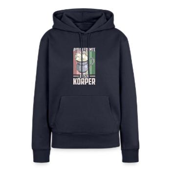 Ayran Döner Kebab Imbiss Getränk Türkei Salz - Frauen Premium Bio Hoodie - Navy - Vorne - Julia (174cm)