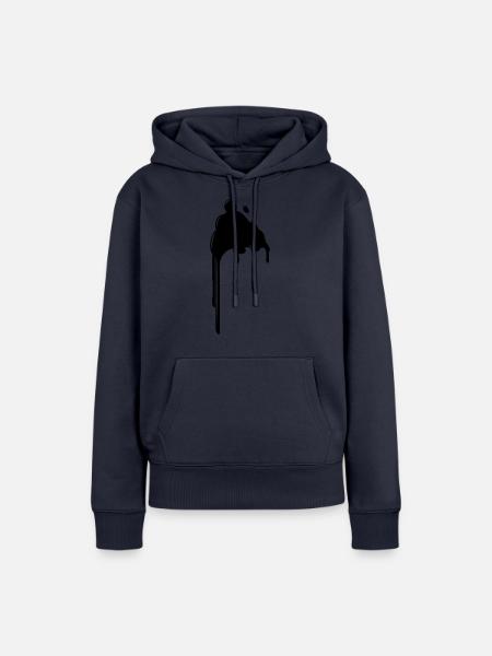 Klecks flecken - Frauen Premium Bio Hoodie - Navy