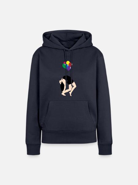 Luftballon - Frauen Premium Bio Hoodie - Navy