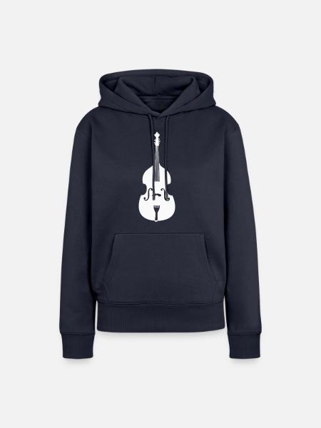 Kontrabass - Frauen Premium Bio Hoodie - Navy