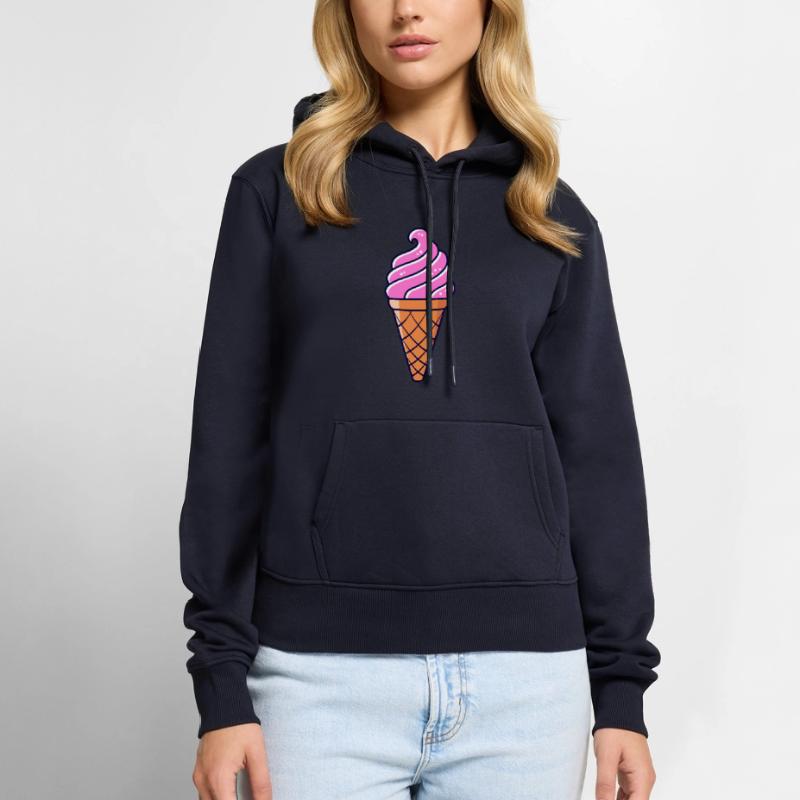 SOFTEIS EISCREME EISBECHER WAFFELEIS GESCHENKIDEE Frauen Premium Bio Hoodie