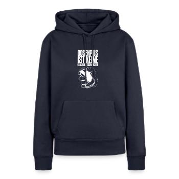 Biertrinker Saufen Alkohol Dosenbier Trinker Bier - Frauen Premium Bio Hoodie - Navy - Vorne - Julia (174cm)