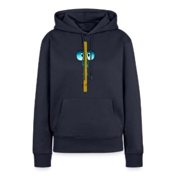 insecte - Sweat à capuche Premium bio Femme - bleu marine - Devant - Julia (174cm)