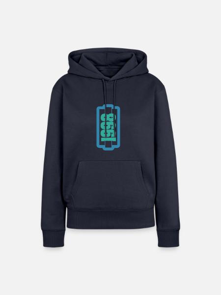 Witzig 1998 - Frauen Premium Bio Hoodie - Navy