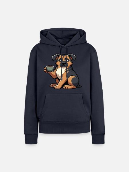 Deutscher Schäferhund Schäferhunde Schäferhunde - Frauen Premium Bio Hoodie - Navy