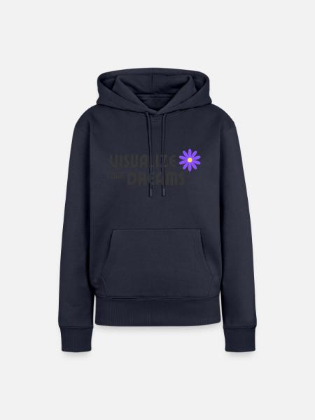Visualize your dreams - Frauen Premium Bio Hoodie - Navy