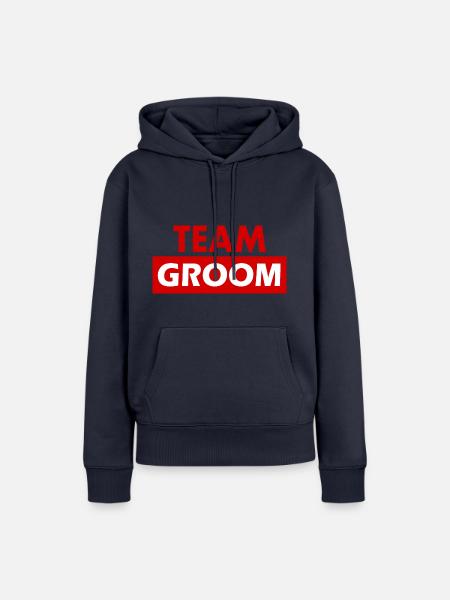 Team groom - Frauen Premium Bio Hoodie - Navy