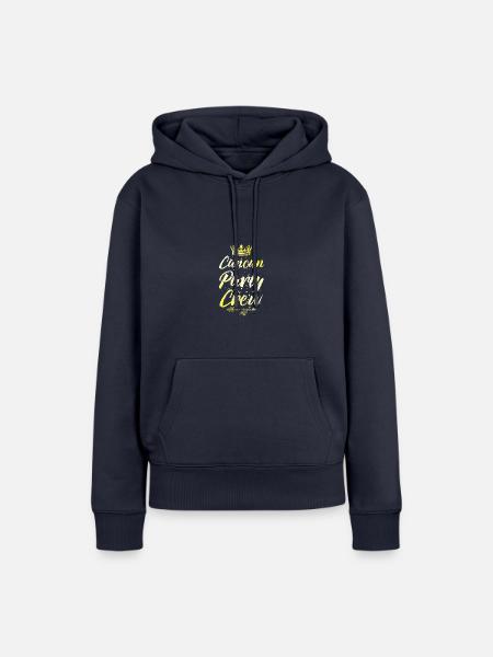 Cancun Party Crew Krone - Frauen Premium Bio Hoodie - Navy