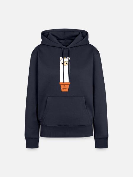 Bio Alpka - Frauen Premium Bio Hoodie - Navy