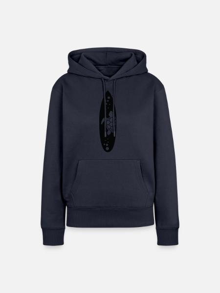 Surfboard - Frauen Premium Bio Hoodie - Navy
