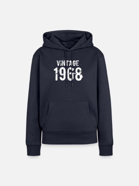 1968 - Frauen Premium Bio Hoodie - Navy