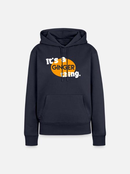 Es ist eine Ingwer-Sache. - Frauen Premium Bio Hoodie - Navy