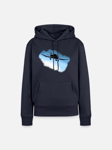 DR400 Himmel - Frauen Premium Bio Hoodie - Navy
