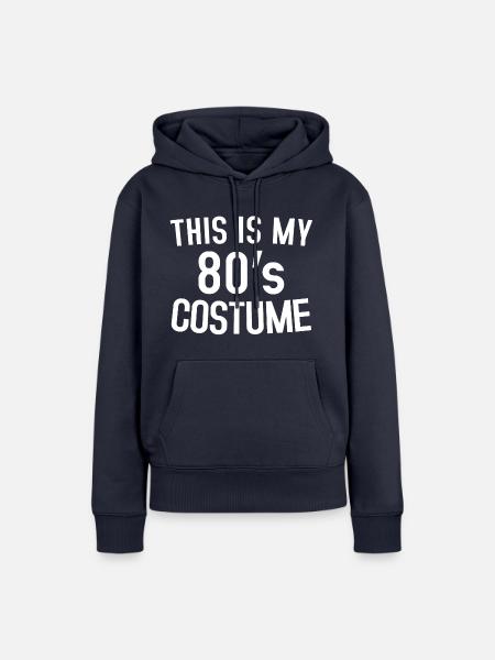 80er Look - Frauen Premium Bio Hoodie - Navy