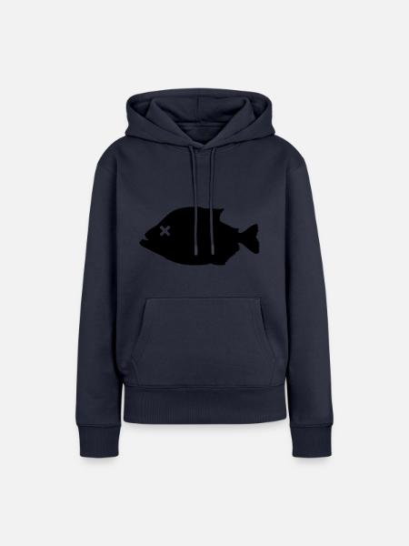 Piranha Fisch - Frauen Premium Bio Hoodie - Navy