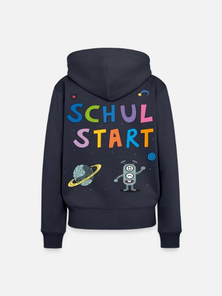 Schulstart Schulkind - Frauen Premium Bio Hoodie - Navy