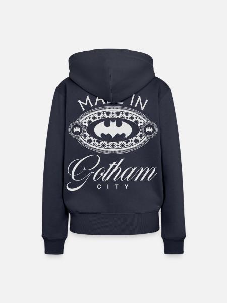 Batman Made In Gotham City Logo-Symbol - Frauen Premium Bio Hoodie - Navy