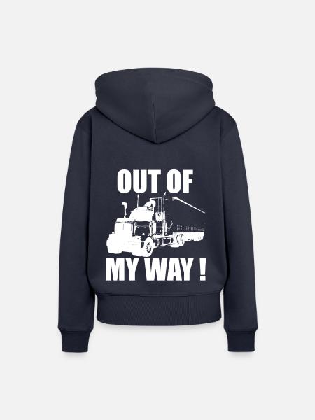 Trucker - Frauen Premium Bio Hoodie - Navy