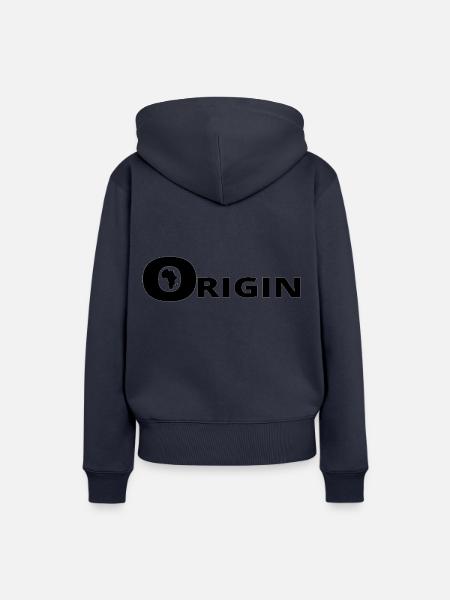 HERKUNFT AFRIKA - Frauen Premium Bio Hoodie - Navy
