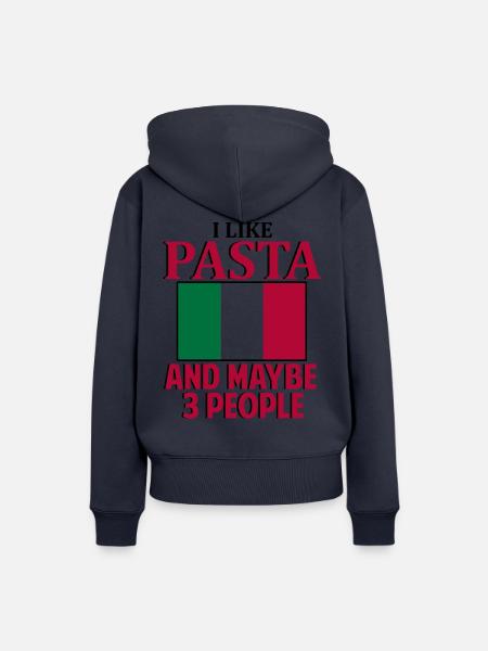 Pasta Italien Essen - Frauen Premium Bio Hoodie - Navy