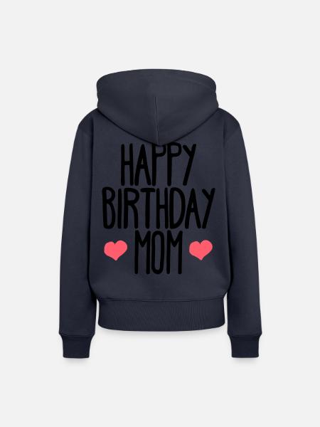 Geburtstag Mutter Happy Birthday - Frauen Premium Bio Hoodie - Navy