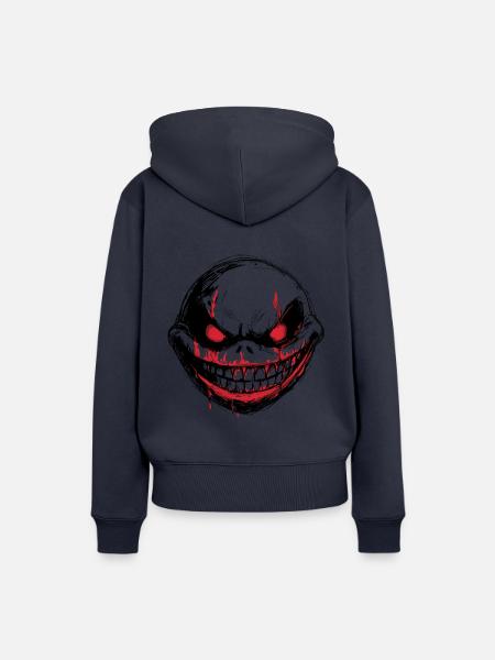Monster fantasy bissig - Frauen Premium Bio Hoodie - Navy