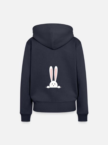 Rabbit - Frauen Premium Bio Hoodie - Navy