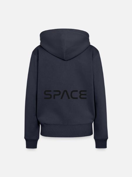 Space - Frauen Premium Bio Hoodie - Navy