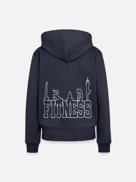 Fitness - Frauen Premium Bio Hoodie - Navy