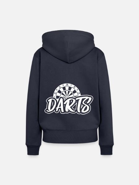 Dartscheibe Darts - Frauen Premium Bio Hoodie - Navy