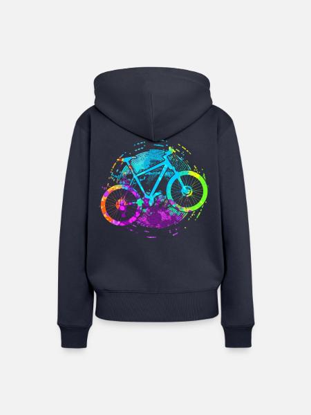 Fahrrad MTB - Frauen Premium Bio Hoodie - Navy