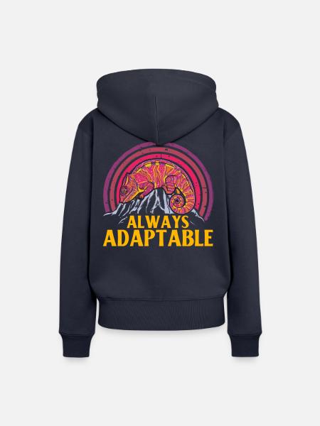 Always adaptable - Frauen Premium Bio Hoodie - Navy