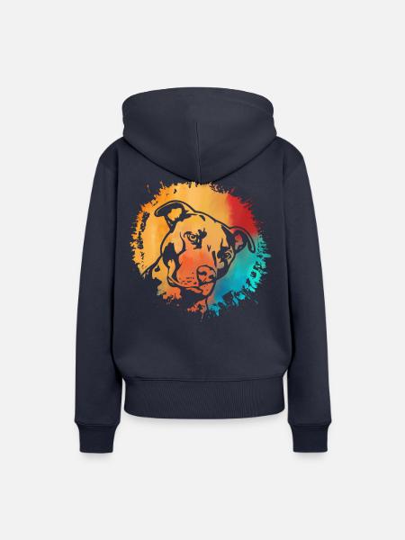 Pitbull - Frauen Premium Bio Hoodie - Navy
