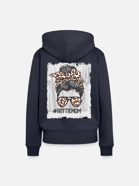 Rottie Mom - Frauen Premium Bio Hoodie - Navy