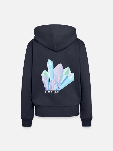 Kristall - Frauen Premium Bio Hoodie - Navy