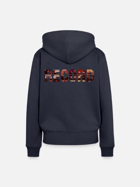 AUFZEICHNUNG - Frauen Premium Bio Hoodie - Navy