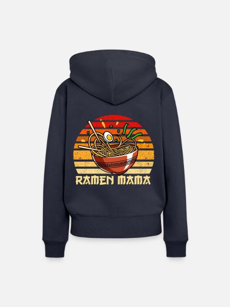 Ramen Mama - Frauen Premium Bio Hoodie - Navy