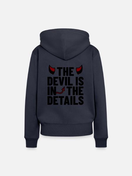 Devil in the Details - Frauen Premium Bio Hoodie - Navy