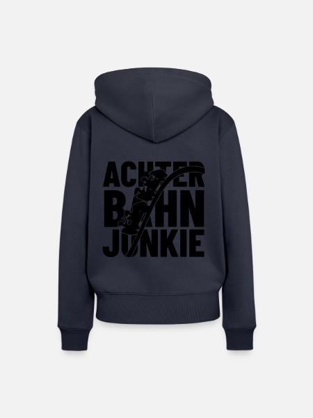 Achterbahn Junkie - Frauen Premium Bio Hoodie - Navy