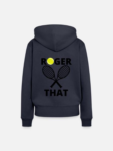 Roger das Tennisgeschenk - Frauen Premium Bio Hoodie - Navy