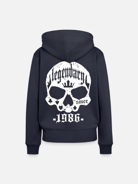 Legendär seit 1986 - Frauen Premium Bio Hoodie - Navy