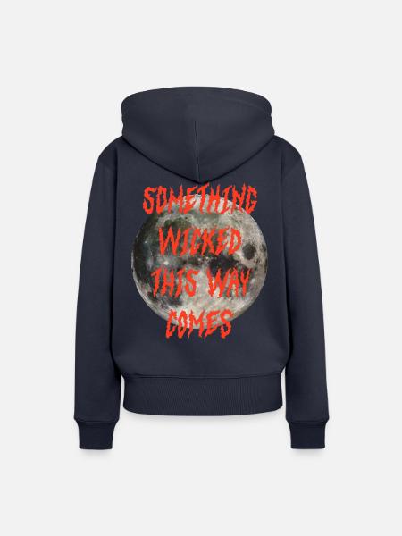 Something wicked this way comes - Frauen Premium Bio Hoodie - Navy