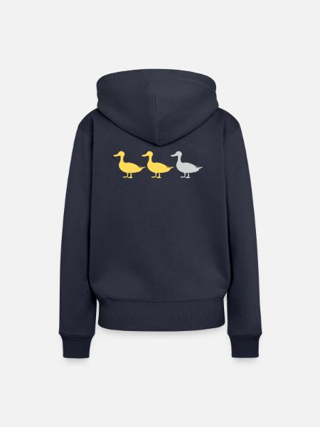Duck Duck Grey Duck - Frauen Premium Bio Hoodie - Navy