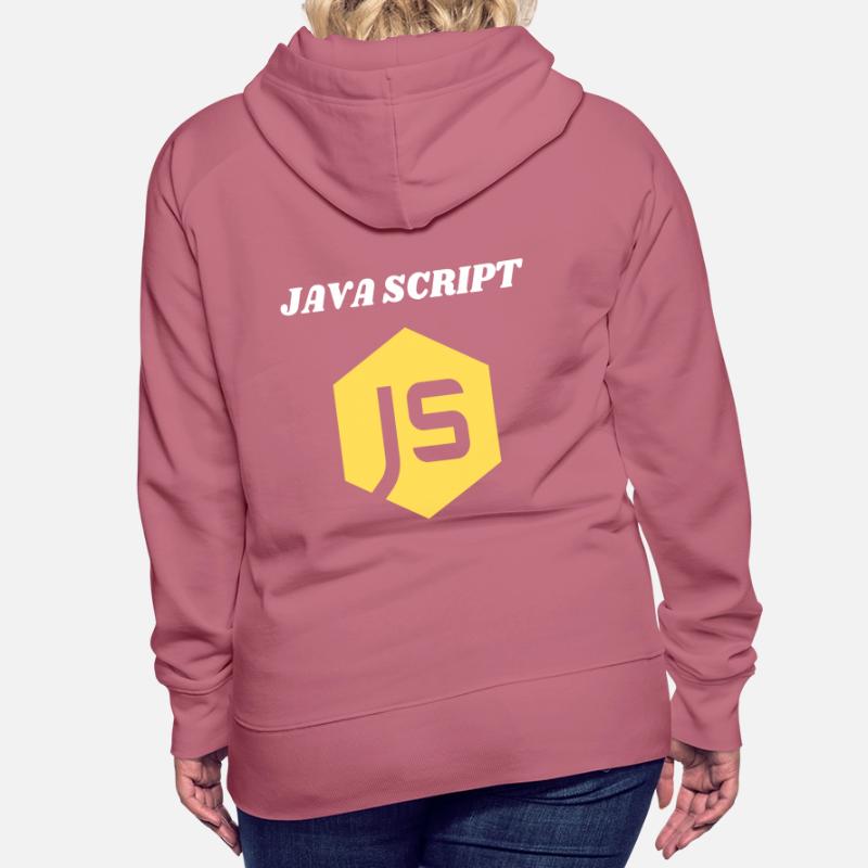JavaScript Programmeur Sweat à capuche Premium bio Femme